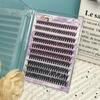Large Capacity 40D Dense Mixed Eyelash Book: Feather Flow European & American Style Single Cluster Lazy Self-Grafting False Eyelashes