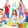 48/10 Pezzi Bottigliette Colorate con Bolle Tubetto Bacchetta Liquido Bottiglie Vuote Sapone Giocattoli per Bambini Decorazioni Bomboniere Festa di Compleanno Matrimonio