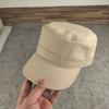 Flat top military hat fabric sealed men's hat large head circumference men's hat