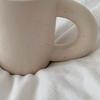 Elegant Table Ivory and Dot Mug (Matte Cafe Cup Gift for Newlyweds)