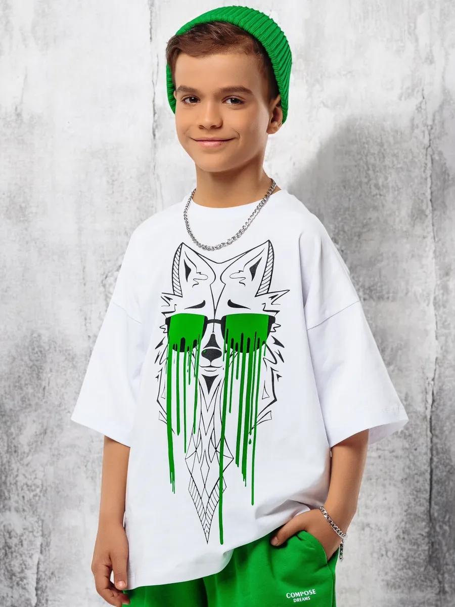 

Sporty hip hop loose oversized t-shirt with print L
