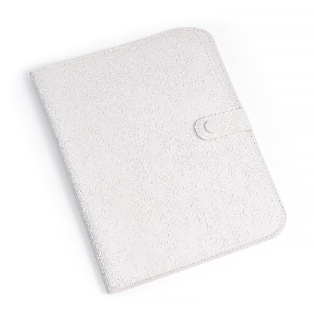 84 Positions Snake Print Folding Nail Drill Bit Organizer Bag Milling Tool Display Grinding Bits Empty Container PU leather Bag