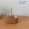 Processing custom imitation rattan woven flower basket, hand-woven waterproof gift basket with flowers, hand-woven hand-held gift basket