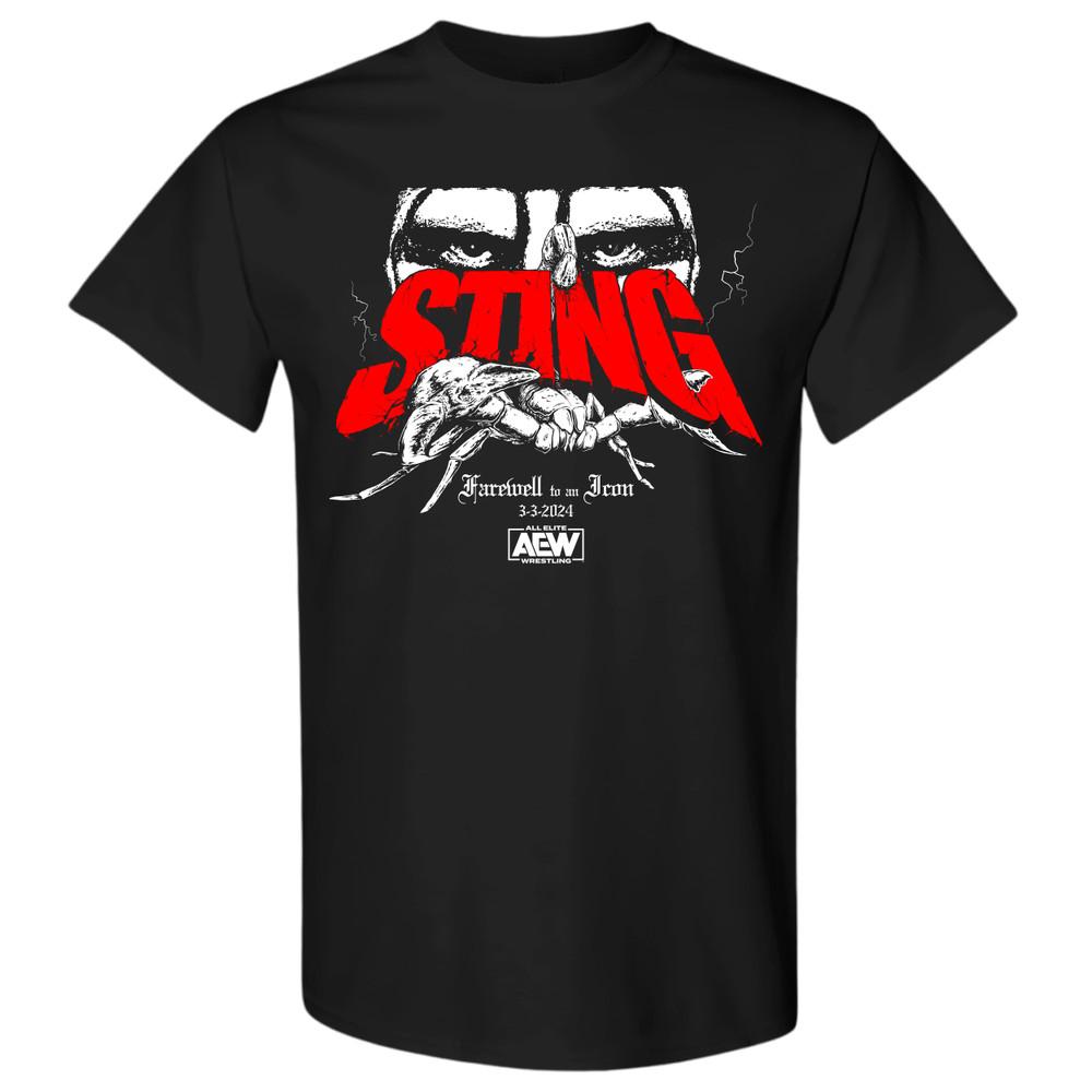 STING  STINGER FAREWELL AEW Official TShirt Unisex T-Shirt XXXXL