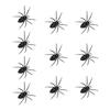 Pack Of 10 Realistic Plastic Halloween Spider Decorations Halloween Party Supplies For Home Office Party Scary Props