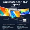 14 inches Laptop Expansion Screen FHD Portable Tri screen Monitor with 1 Cable for 2 Displays for Windows, MacOS for