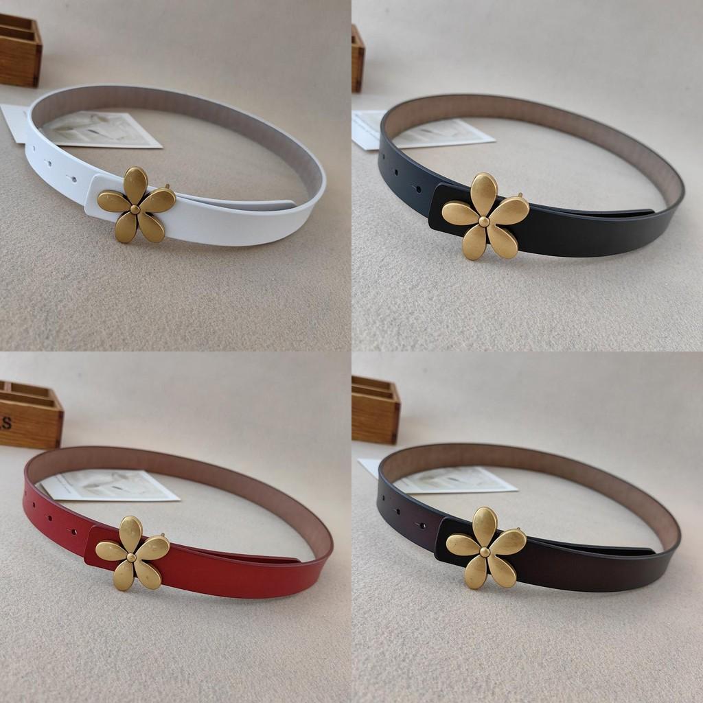 Genuine Leather Womens Belt With Automatic Buckle For Fashion Casual Wear