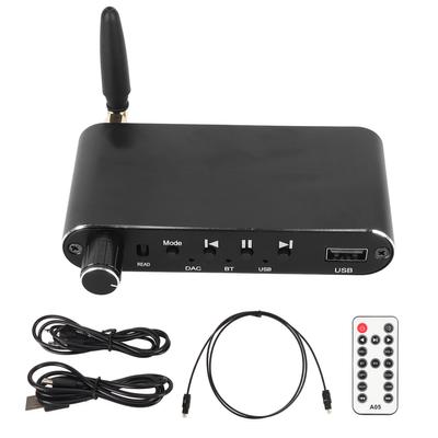 Receptor Transmissor Bluetooth 4 em 1 Multifuncional Suporte U Disco Reprodução HiFi DAC Digital para