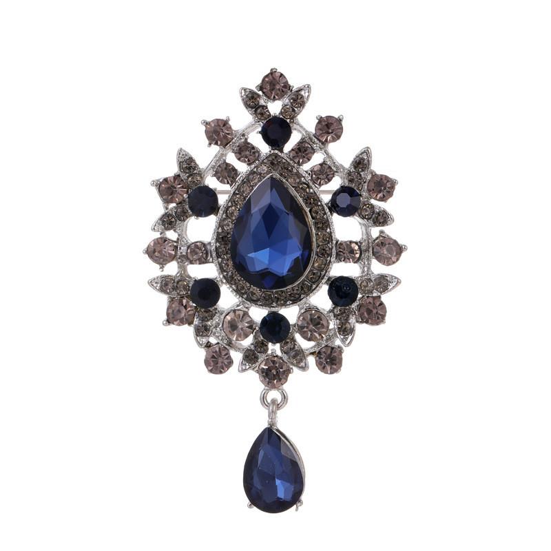 

Vintage Water Drop Brooch For Women And Men With Zinc Alloy And Electroplating For Fashion And Versatile Wear