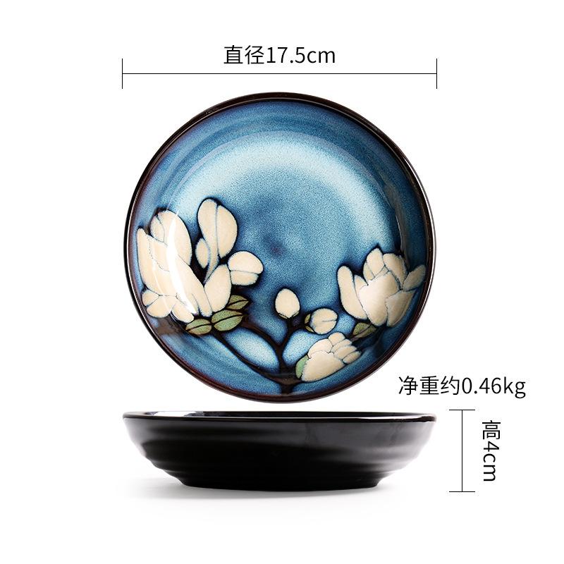

Magnolia Hand-painted Ceramic Plate Tableware Porcelain