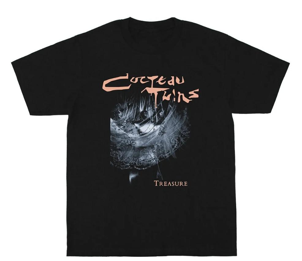 Vtg Cocteau Twins Treasure Album Cotton Black All Size Unisex Shirt MM1169 S разноцветный