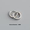 Gold Plated 925 Sterling Silver Hoop Earrings Women Trendy Ear Bone Perforated Design for Weddings