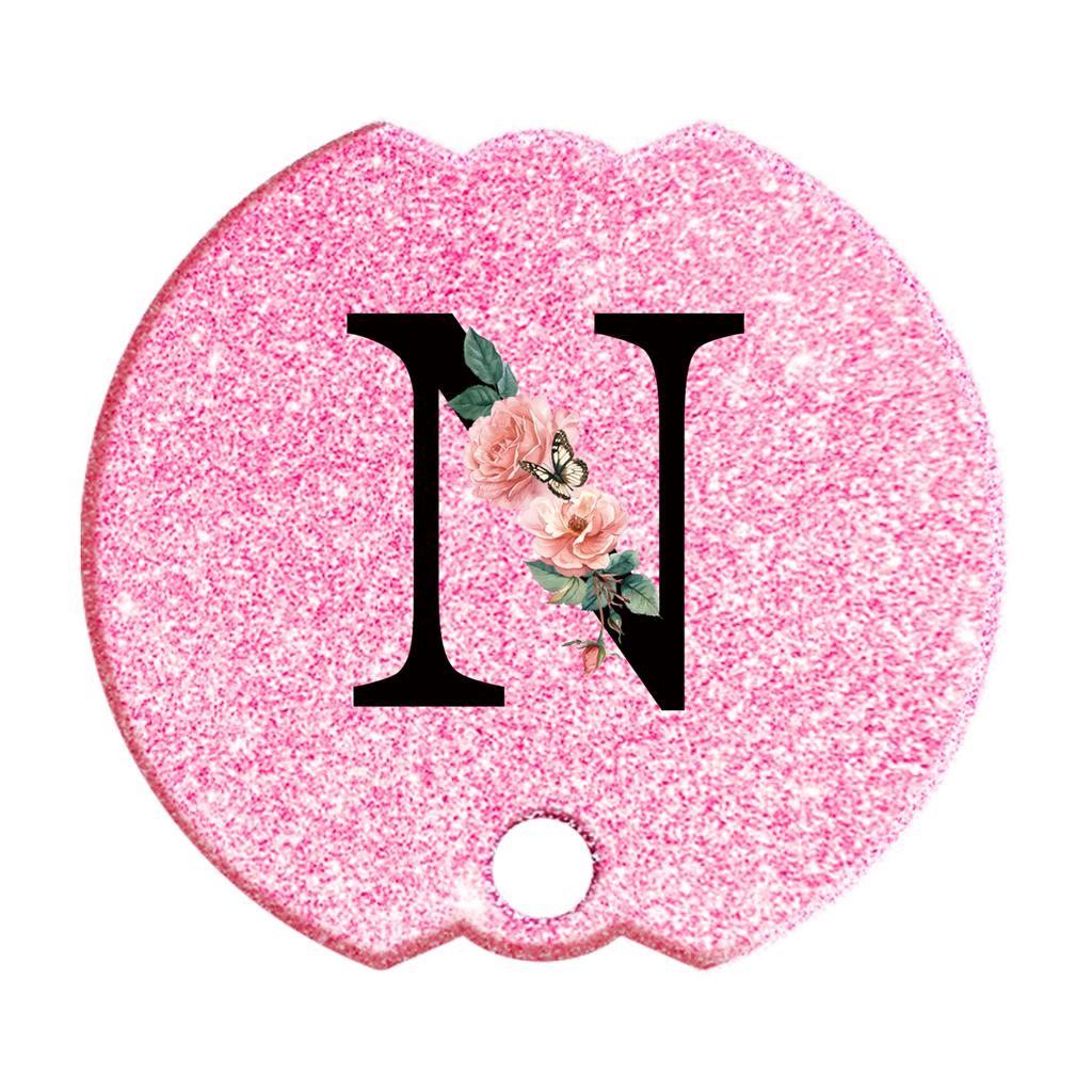 40 Oz Personalized Stanley Tumblers Name Plates for Stanley Tumblers Cup Lid H2.0,Cup Lid Topper Round Name ID Plate Glitter