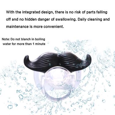 Funny Mustache Pacifier Silicone Pacifier Mustache BPA Free for Baby Infant Newborn