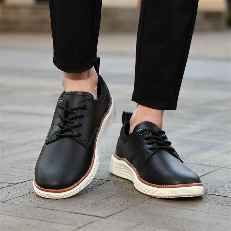 Artificial Leather Oxfords Shoes Mens Business Casual Dress Shoes Walking Lightweight Comfortable Sneakers Fashion Men's Shoes