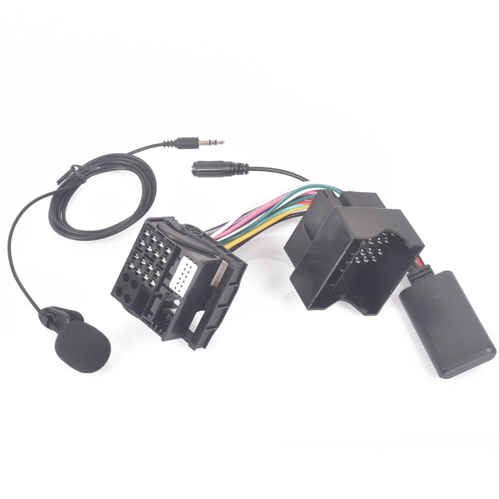 For Peugeot 206 207 307 301 407 For Citroen C4 C5 C6 Berlingo RD4 Radio Harness Microphone Handsfree Bluetooth 5.0 AUX Adapter Radio Accessories 4