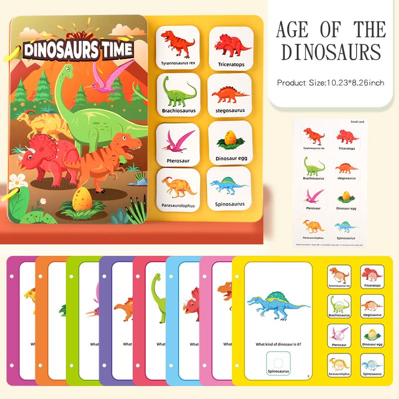 Children's DIY Hand-on Puzzle Sticker Books Reusable Cartoon Animal Scene Stickers Educational Learning Cognition Toys for Kids