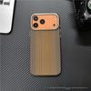Apple 17 Pro Max Magnetic V-Pattern Drop-proof Fiber Phone Case for iPhone 16