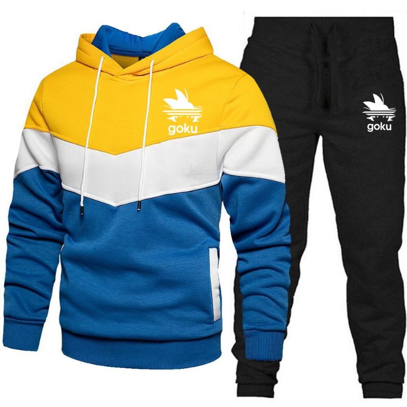 Neuer Herrenanzug Herren-Sportbekleidung individuelles Logo Sportbekleidung zweiteilige Sporthose Herren-Kapuzenpullover Sportbekleidung Jogginganzug