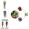 Elegant 90cm Silk Rose Fake Garland With Lush Green Ivy For Beautiful Home And Event Decor