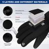 Winter Warm Gloves for Men Women Touchscreen Gloves Cold Weather Windproof Thermal Snow Gloves for Running Cycling Skiing Working