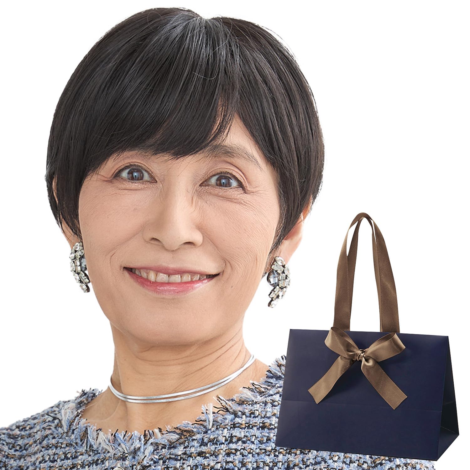 

Ослепительный медицинский парик для натурального черного цвета в подарок пожилым людям, женский короткий, (Разработанный выживший после рака) (J. идея)