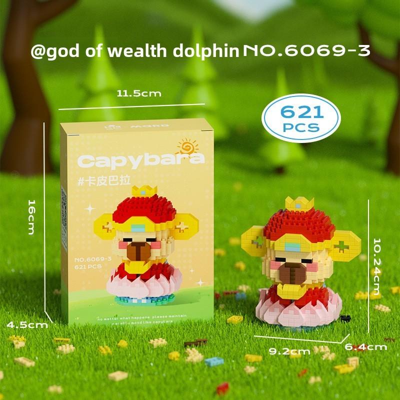 Capybara Themed Educational Construction Toy With Diamondgranule Plastic For Creative Play