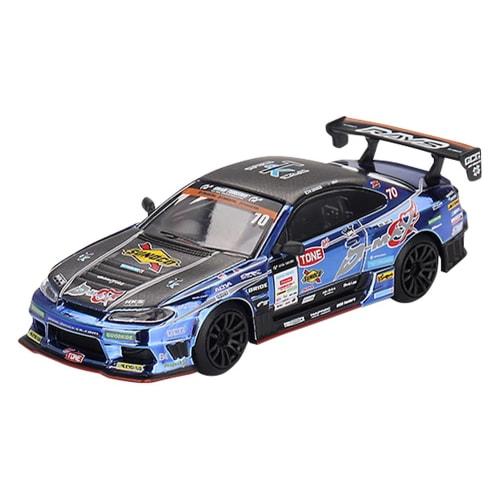 MINI GT 1/64 Scale Nissan Silvia (S15) D1 GP 2023 #70 D-MAX RACING (Right-Hand Drive) Japan Exclusive Finished Model MGT00855-BL