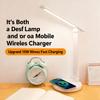 Desk Lamp with Wireless Charger with Three Brightness Adjustment Levels  Adjustable Arm Suitable for Indoor Use with Power Cord