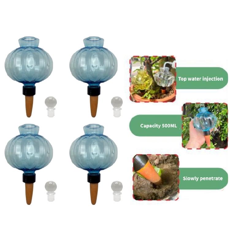 See-Through Water Holder Bulb Set for Pots with Clay Tip Waterer for Indoor Displays, Routine Watering and Desk Use