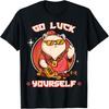Geh Glück Dich Maneki Neko Mittelfinger Winke Glückskatze T-Shirt