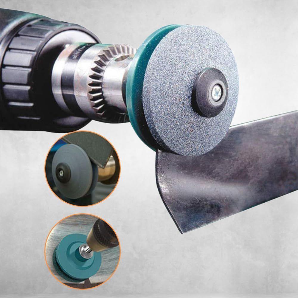 Universal Lawnmower Dull Blade Sharpener Grindstones  for Any Power Hand Dril