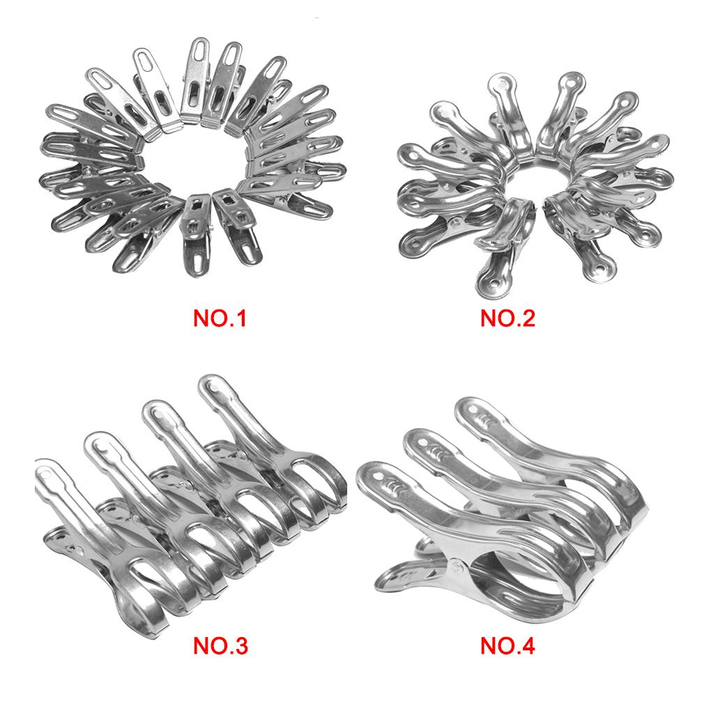 

10X Многоцелевые прищепки из нержавеющей стали, подвесные зажимы, бытовая вешалка 48 * 20 * 10mm