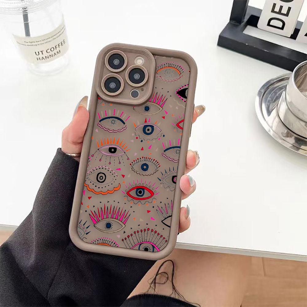 Lucky Blue Eye Evil Eye Print Phone Case For VIVO V60 V21 V23E V25 V27 V27E V29 V29E V30 V30E V40 V50 X80 X90 X100 X200 Cover