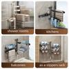 Plastic Swivel Towel Holder Wall Mounted Towel Hanger Practical Bath Towel Storage Rack  For Home