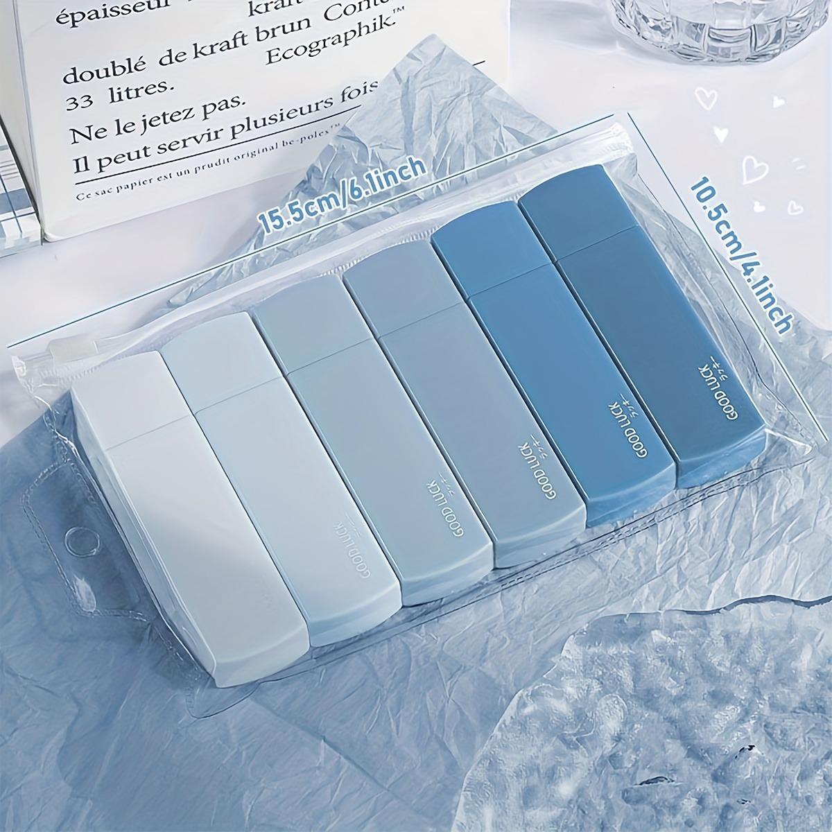 

6 шт./компл. градиенты макарон цвет портативная корректирующая лента бесшумная безрельсовая квадратная форма для школьных канцелярских принадлежностей обратно в школу