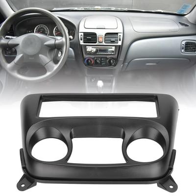 Painel de rádio estéreo automotivo 1DIN ABS com acabamento de navegação resistente ao desgaste para Almera Sentra 2000-2006 com acabamento de navegação GPS