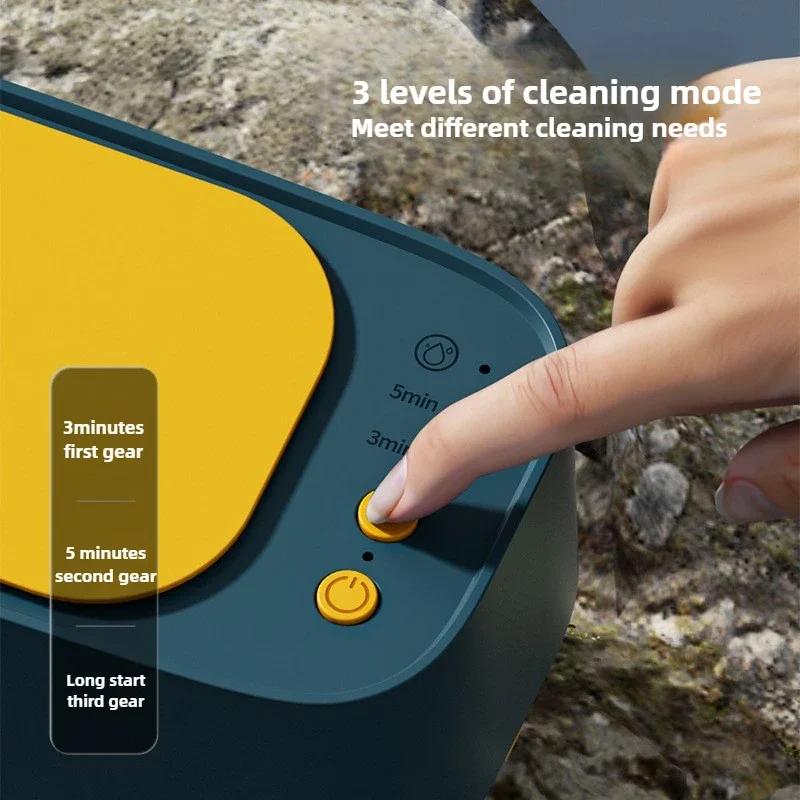 USB Ultraschallreiniger 45000Hz Wiederaufladbar Tragbar Hochfrequente Vibration Brillen Schmuck Reinigungsmaschinen Haushalt