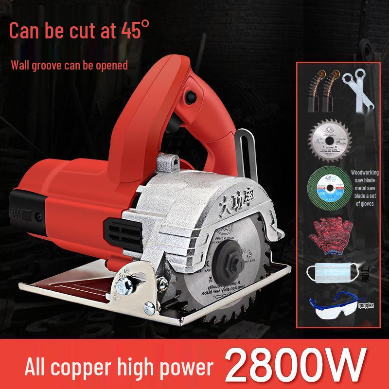 Multifunctional High-Power Electric Cutting and Slotting Machine for Steel, Wood, Marble, Tile, and More