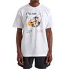 Nike Logo Print Ribbed Crew Neck Short Sleeve T-Shirt Men Tops White FV8418-100