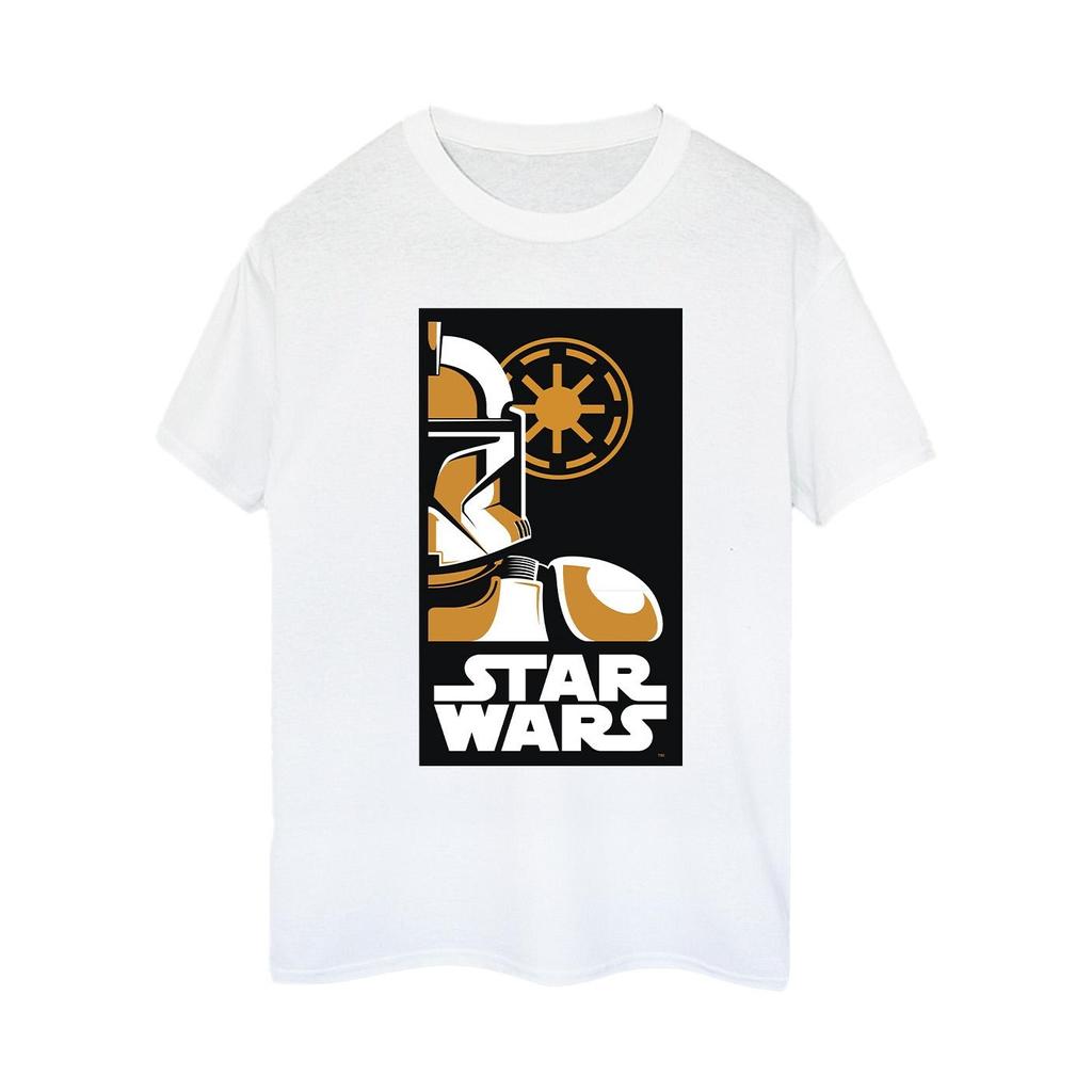 Star Wars Womens/Ladies Stormtrooper Art Poster Cotton Boyfriend T-Shirt