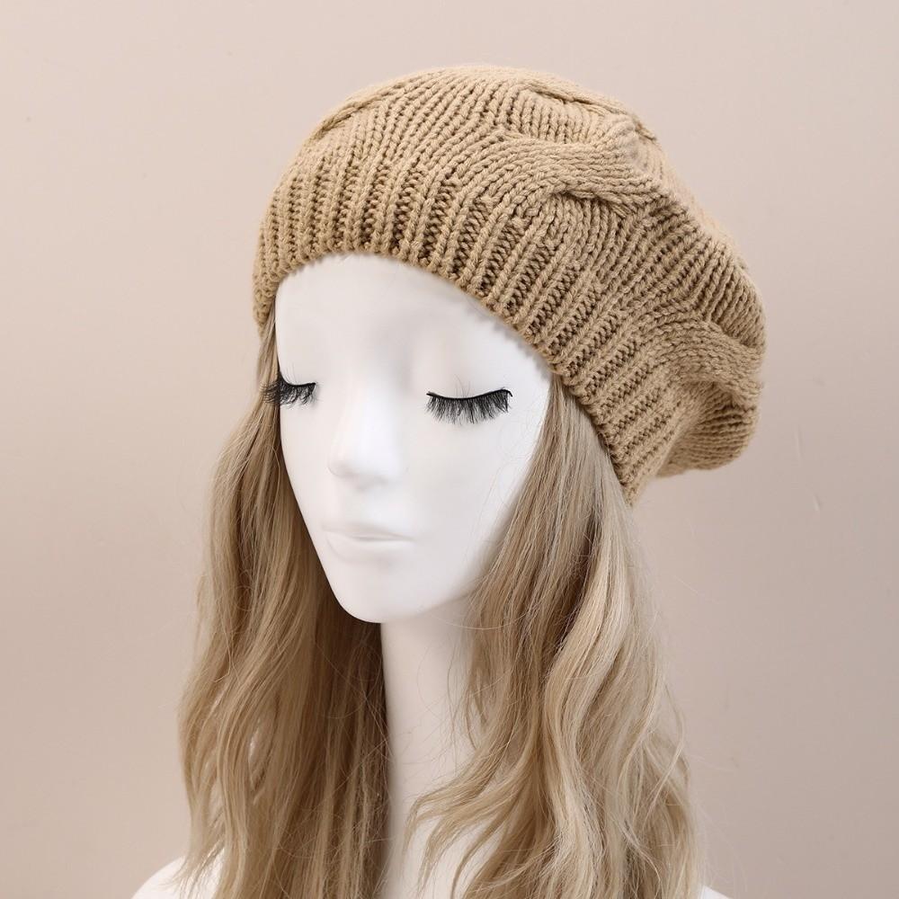 Vintage Künstler Baskenmütze Dehnbare Strick Baskenmütze Mode Französische Baskenmütze Frühling Herbst Damen Kopfbedeckung