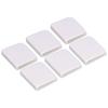 6Pcs Set Shower Splash Curtain Clips White Self Adhesive 4.5x5cm for Home Bathroom Bedroom Living Room Kitchen