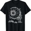 Space Celestial Bodies Sun Moon Boho Luna Solar Astronomy T-Shirt