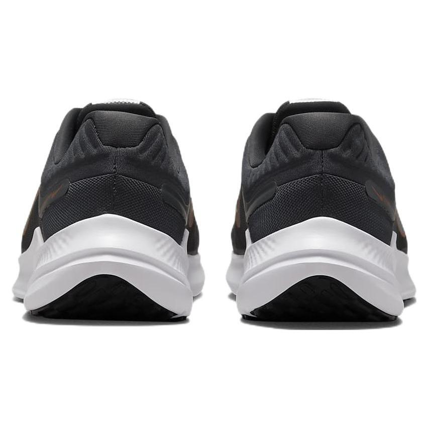 Nike Quest 5 Fabric Cushioning Slip Resistant Abrasion Resistant Low top Running Shoes Women's Black Green DD9291-004