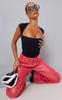 Prettylittlething Body Prążkowane Czarne M 0A1A1_C*
