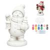 Diy Christmas Santa Claus/Snowman/Deer Plaster Figurine Painting Kit Kids Graffiti Paint Set Toys Holiday Keepsake Gift Ornament