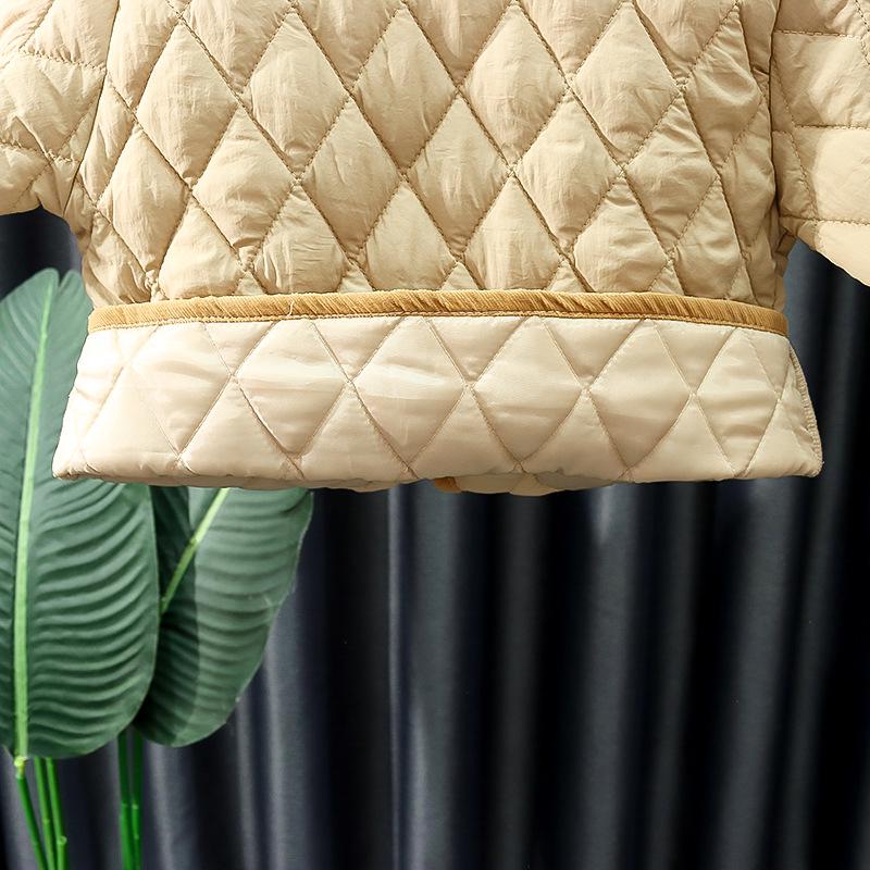 Korean Style Quilted Cotton Winter Jacket Set for Toddlers