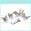 Chis Sweet Home Cute Figurine Set Micro Landscape Decor For Gift And Collection