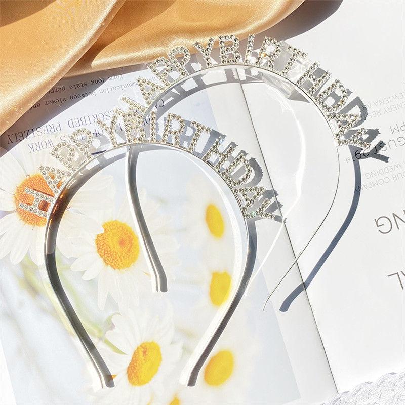Birthday Party Headwear Headband Female Letters Happy Birthday Happy Birthday Headband Women's Headband